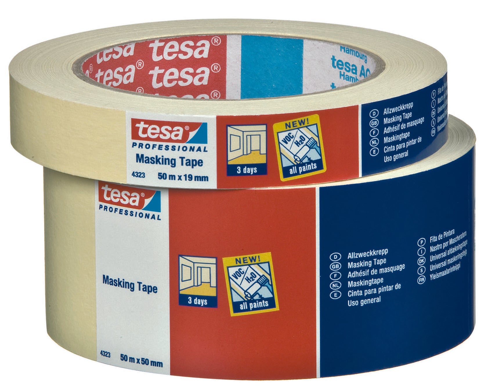 Tesa NASTRO PER MASCHERATURA GENERELL PURPOSE  mm. 25x50 mt. 72.00 rotoli