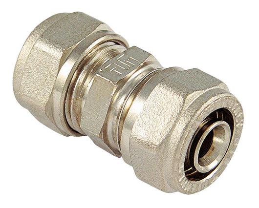 Tiemme RACCORDO PER TUBO MULTISTRATO diritto doppio mis. 20 5.00 pz