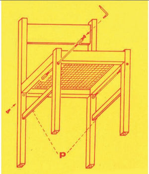TIRANTINI PER SEDIE cm. 37÷48  4 pz.