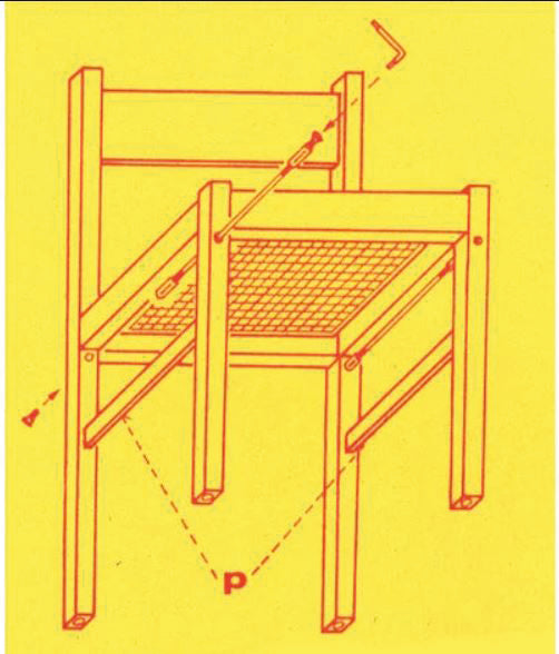 TIRANTINI PER SEDIE cm. 37÷48  4 pz.