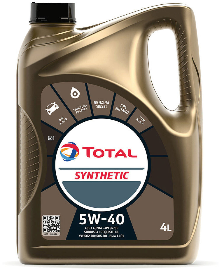 Total OLIO MOTORE SYNTHETIC 5W40 lt. 4 3.00 pz