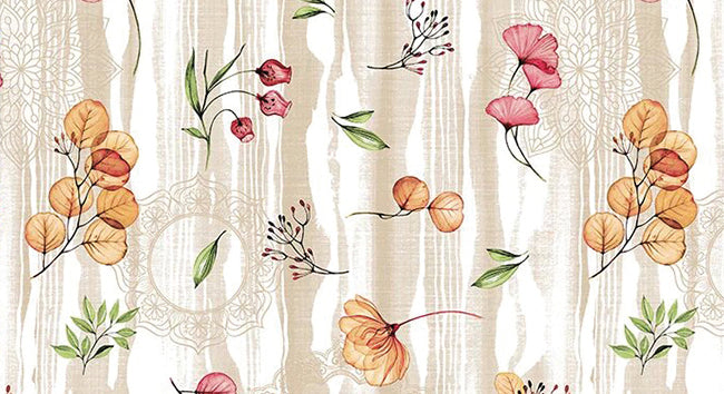 TOVAGLIATO IN PVC FANTASTIK FIORI 1167-1  Rotolo cm.140 (H) x 20 mt (L)