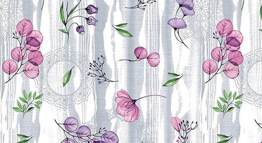 TOVAGLIATO IN PVC FANTASTIK FIORI 1167-2  Rotolo cm.140 (H) x 20 mt (L)
