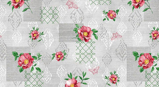 TOVAGLIATO IN PVC FANTASTIK FIORI 1176-3  Rotolo cm.140 (H) x 20 mt (L)