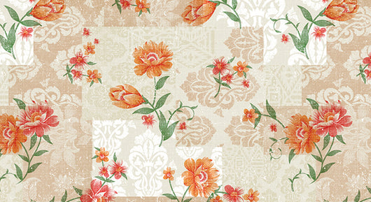 TOVAGLIATO IN PVC FANTASTIK FIORI 1191-3  Rotolo cm.140 (H) x 20 mt (L)