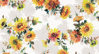 TOVAGLIATO IN PVC FANTASTIK GIRASOLI 1214-1 Rotolo cm.140 (H) x 20 mt (L)
