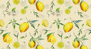 TOVAGLIATO IN PVC FANTASTIK LIMONI C96-1  Rotolo cm.140 (H) x 20 mt (L)