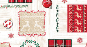 TOVAGLIATO IN PVC FANTASTIK LINEA NATALIZIA 1204-1  Rotolo cm.140 (H) x 20 mt (L)