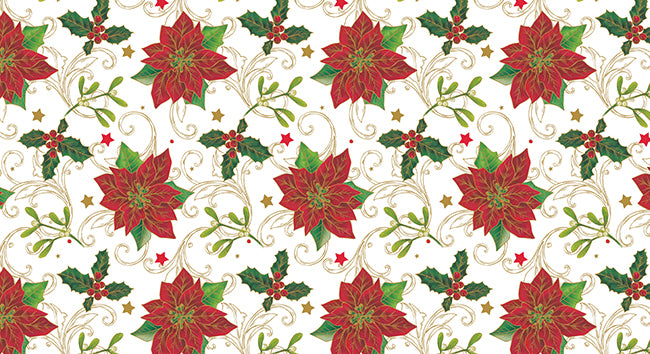 TOVAGLIATO IN PVC FANTASTIK LINEA NATALIZIA 847-3  Rotolo cm.140 (H) x 20 mt (L)