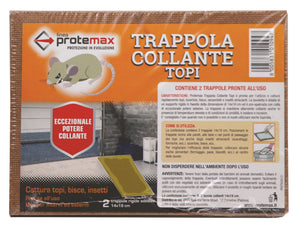 TRAPPOLA TAVOLETTA TOPI  MINY BLISTER PZ 2 cm.15x20