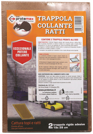 TRAPPOLA TAVOLETTA TOPI MAXY BLISTER PZ.2 cm.19x28