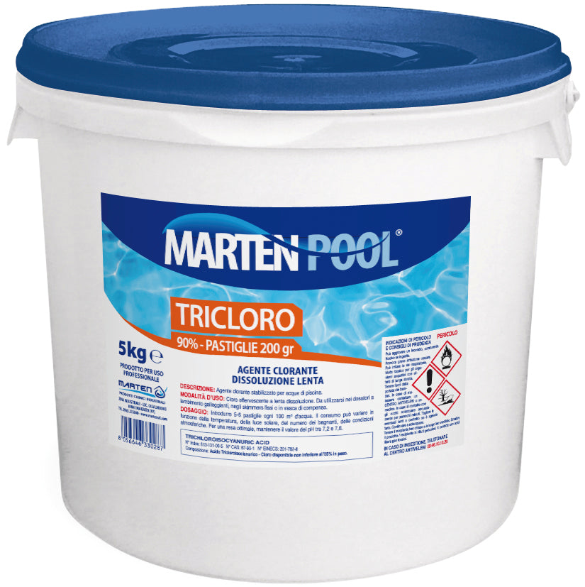 TRICLORO IN PASTIGLIE 200 GR.  kg. 5