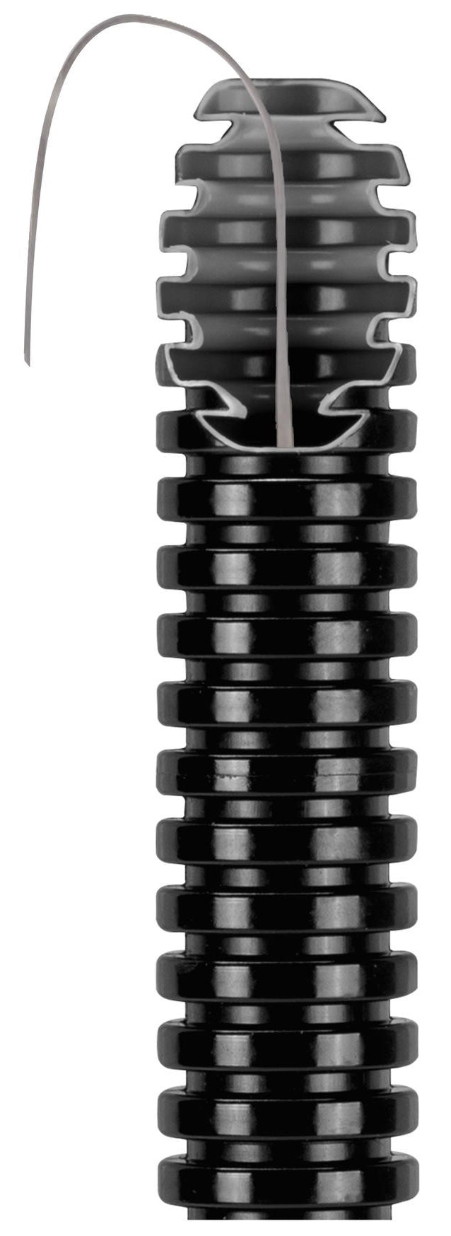 TUBO CORRUGATO NERO CON TIRAFILO Ø mm. 16  MT. 25