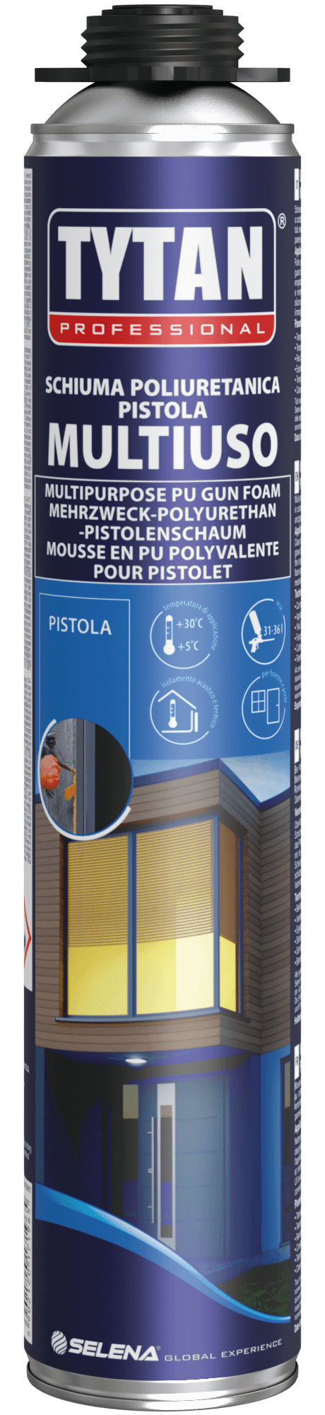 Tytan SCHIUMA POLIURETANICA UNIVERSALE MULTIUSO PER PISTOLA ml. 750 12.00 pz