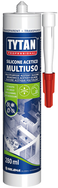Tytan SILICONE ACETICO UNIVERSALE MULTIUSO  ml. 280 - Trasparente 24.00 pz