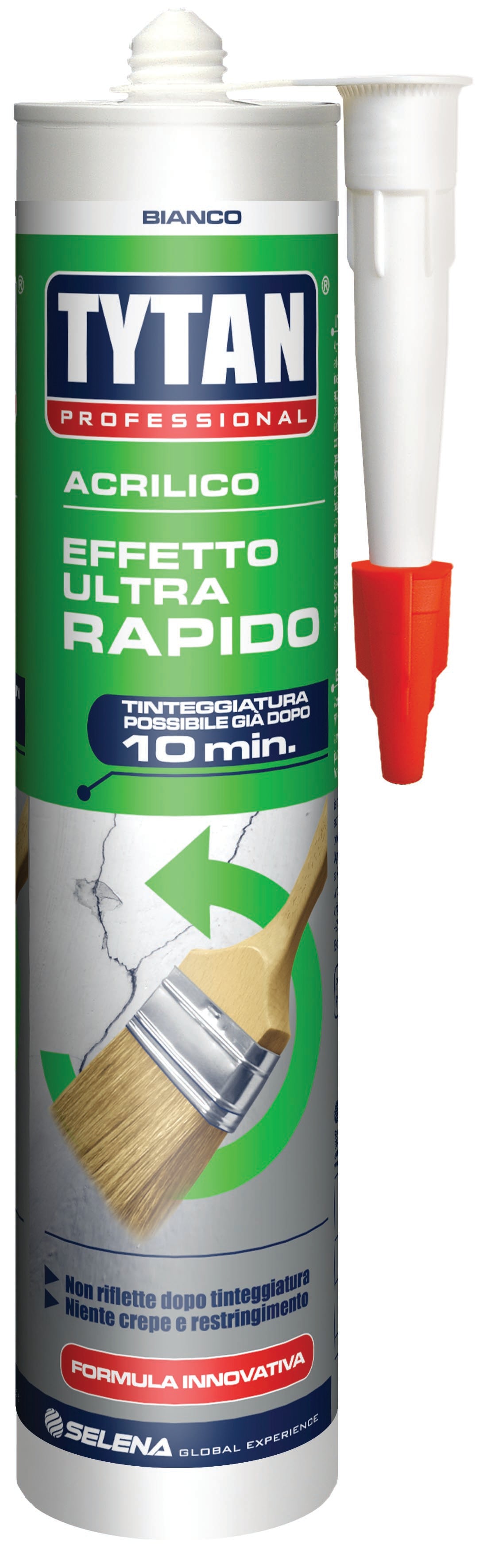 Tytan SILICONE ACRILICO ULTRA RAPIDO ml. 300 - Bianco 12.00 pz