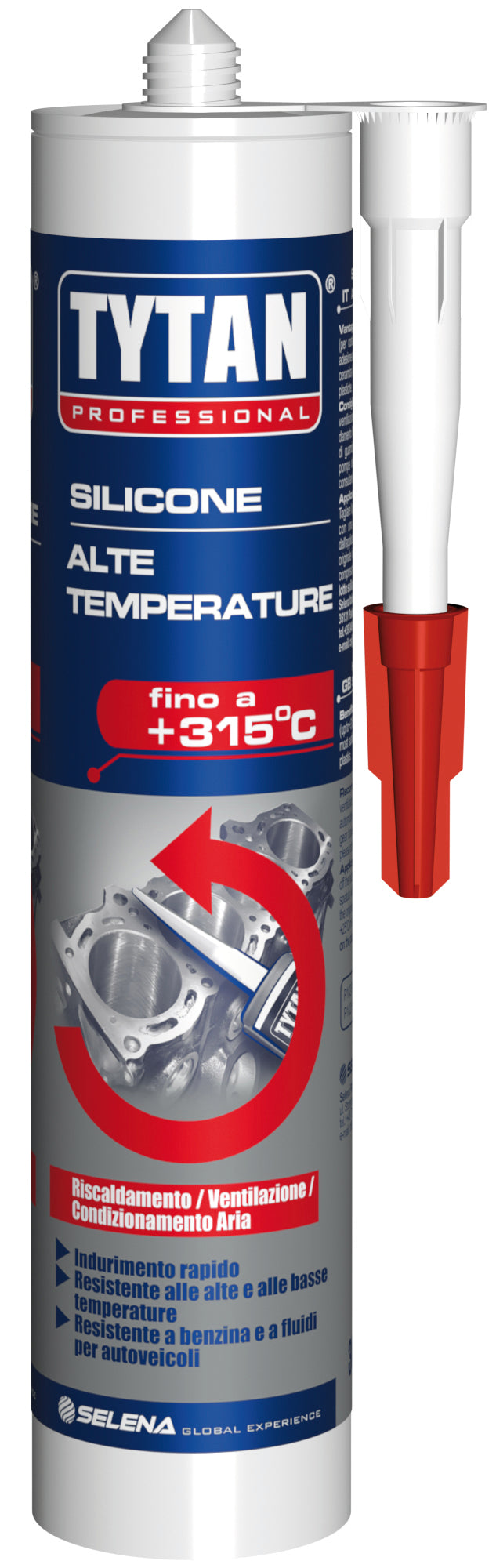 Tytan SILICONE ALTA TEMPERATURA  ml. 300 - Rosso