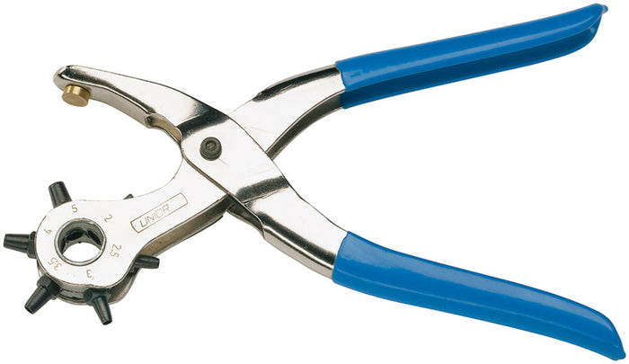 Unior PINZA FUSTELLATRICE ROTANTE A 6 FUSTELLE Art. 558 mm. 210