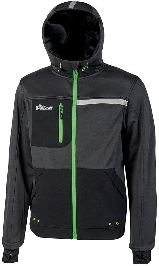 U-Power FELPA GALAXY Col. Grigio/Verde Mis. XXL