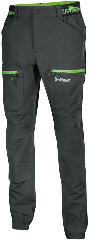 U-Power PANTALONE HORIZON Col. Grigio/Verde Mis. XXL