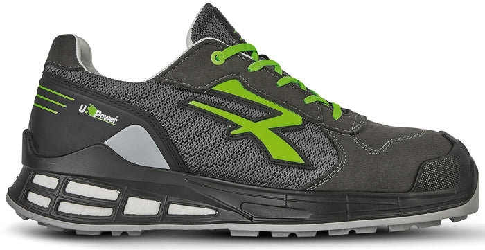 U-Power SCARPE ANTINFORTUNISTICA BASSE S1P SRC ESD REDPREMIUM EGON Col. Antracite Mis. 42