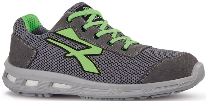 U-Power SCARPE ANTINFORTUNISTICA BASSE S1P SRC REDLION SUMMER Col. Grigio Mis. 44