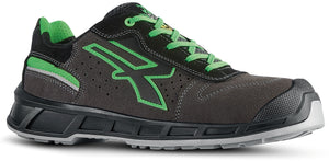 U-Power SCARPE ANTINFORTUNISTICA BASSE S1PS FO SR REDSMART TAYLOR  s ESD col.grigio/verde Mis.40