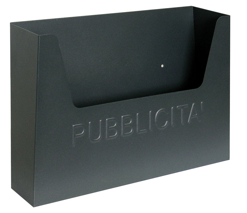 Utilia CASSETTA PER PUBBLICITÀ Col.Grigio mm.355x85x255 h