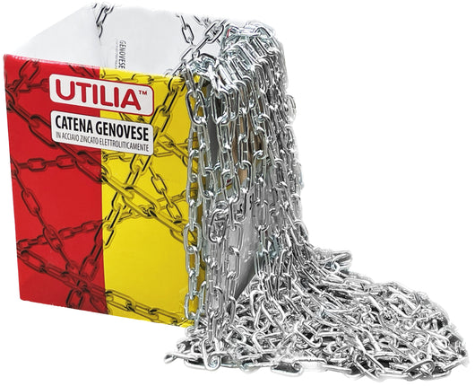 Utilia CATENA GENOVESE ZINCATA IN SCATOLA  n° 30 (mt. 10)