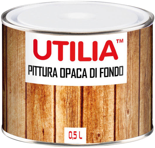 Utilia FONDO BIANCO OPACO PER LEGNO ml. 500 6.00 pz