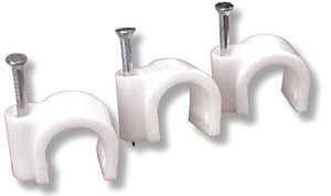 Utilia GRAFFETTA FISSACAVI CON CHIODO col. Grigio mm.15-16  100 PZ.