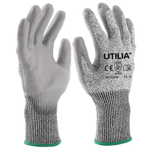 Utilia GUANTI ANTITAGLIO IN NYLON/POLIURETANO Col. Grigio tg. 8 12.00 paia