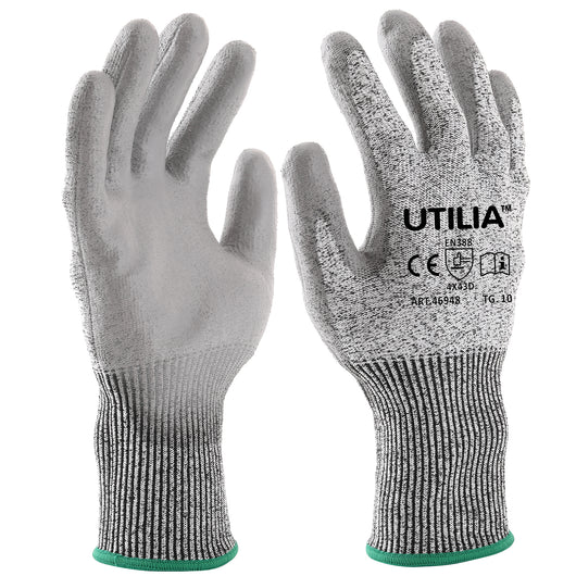 Utilia GUANTI ANTITAGLIO IN NYLON/POLIURETANO Col. Grigio tg. 8 12.00 paia