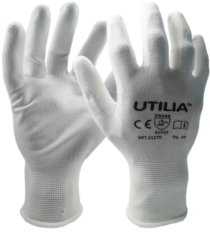 Utilia GUANTI IN POLIURETANO Col. Bianco tg. 9 12.00 paia