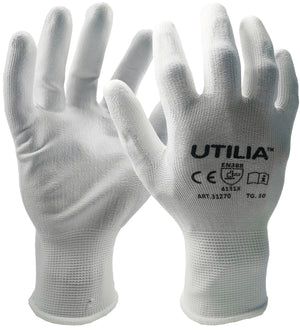 Utilia GUANTI IN POLIURETANO Col. Bianco tg.10 12.00 paia