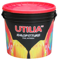 Utilia IDROPITTURA A TEMPERA col. Bianco lt. 4