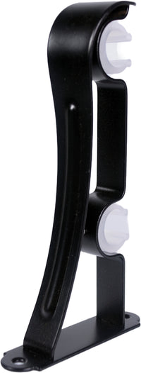 Utilia MENSOLA DOPPIA PER BASTONI Ø mm. 22 col. Nero