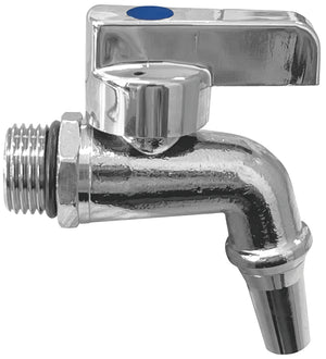 Utilia RUBINETTO PER BIDONI ALIMENTARI IN OTTONE CROMATO CON BECUCCIO SVITABILE mis. 1/2