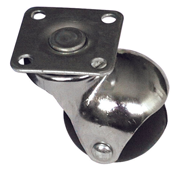 Utilia RUOTA GIREVOLE PER MOBILI CUFFIA CROMATA  mm. 40-piastra mm. 38x38 4.00 pz
