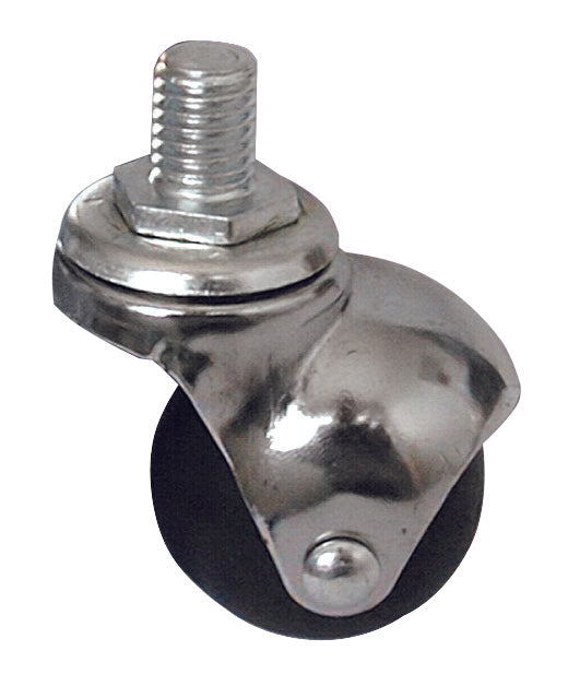 Utilia RUOTA GIREVOLE PER MOBILI CUFFIA CROMATA  mm. 50-perno M8x15 4.00 pz