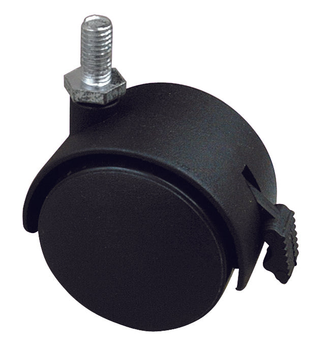 Utilia RUOTA GIREVOLE PER MOBILI CUFFIA NYLON+FRENO  mm. 40-perno M8x15 4.00 pz