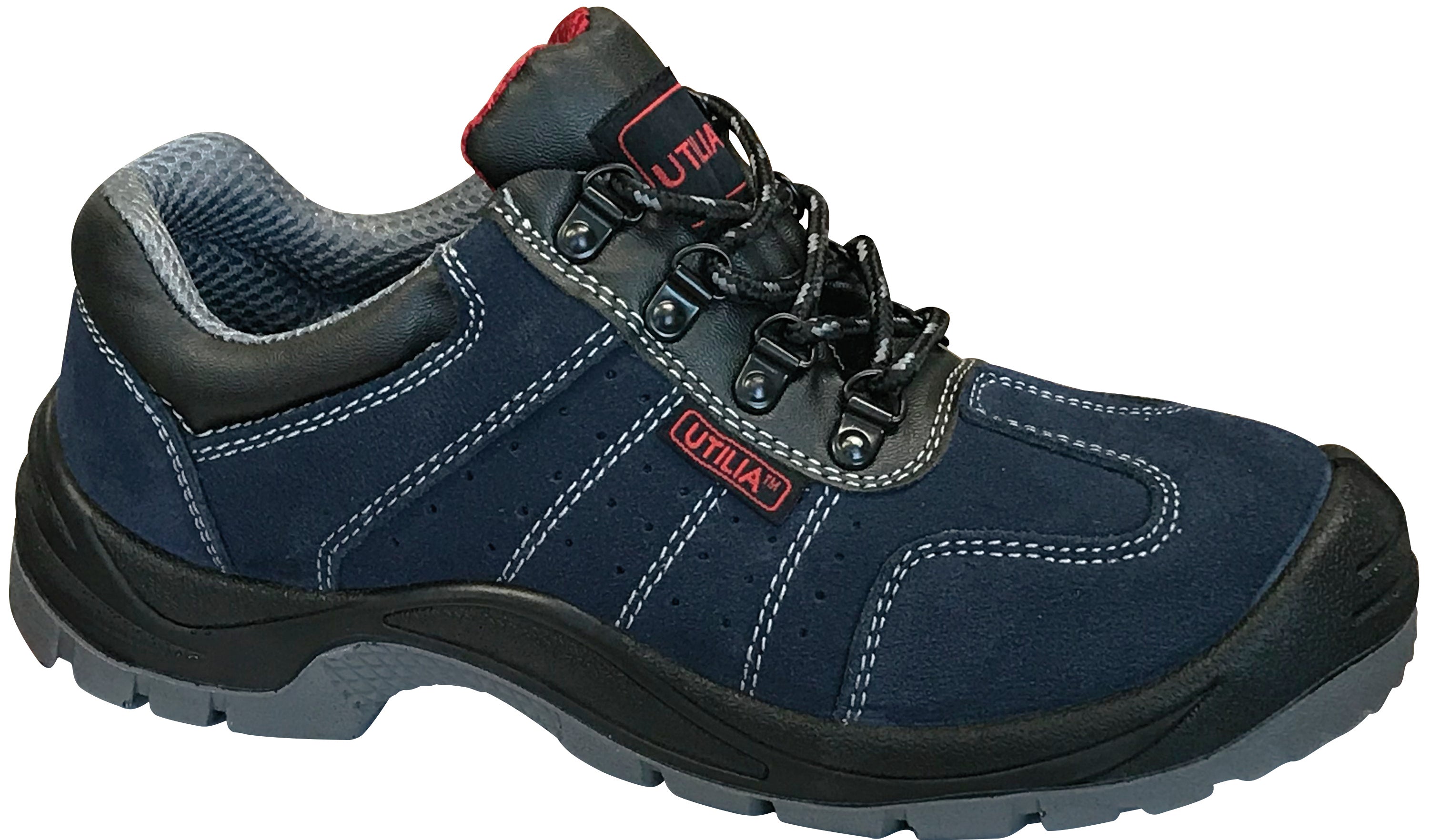 Utilia SCARPE ANTINFORTUNISTICA BASSE S1P SRC TAURUS SCAMOSCIATE Col. Blu Mis. 47