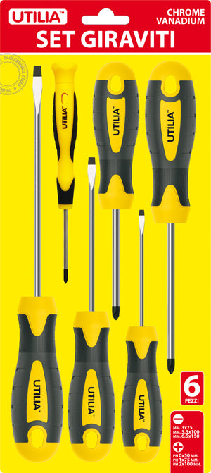 Utilia SET GIRAVITI TAGLIO E CROCE 6 PZ.