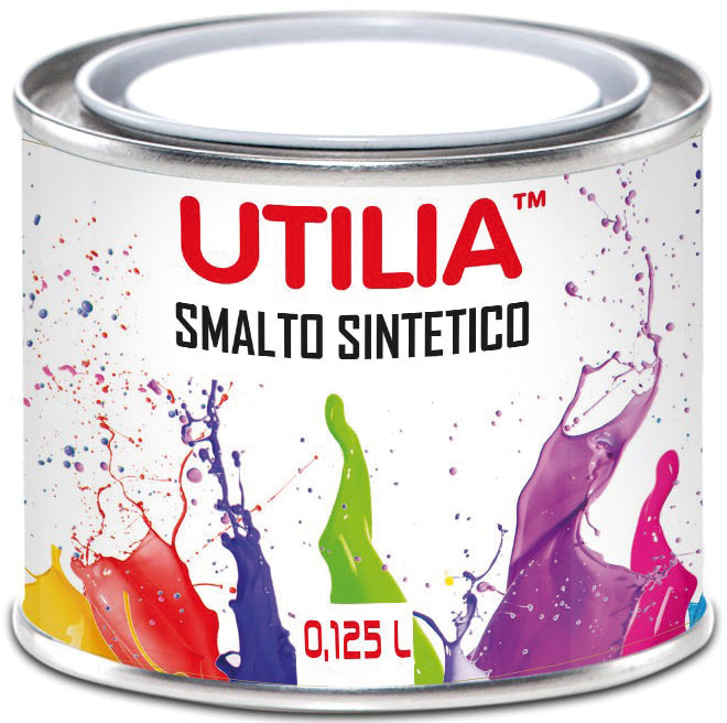 Utilia SMALTO SINTETICO  ml. 125 Nero lucido 6.00 pz