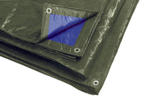 Utilia TELO OCCHIELLATO MULTIUSO IN POLIETILENE Col. Verde/Blu (120 gr/mq) mt. 2x3