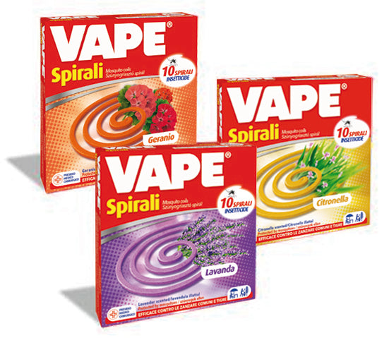 Vape SPIRALI ANTIZANZARE MISTE 10 pz. 24.00 pz
