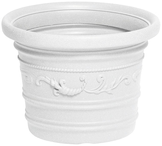 VASO TONDO FESTONATO PRESTIGE Col. Bianco Ø cm. 40