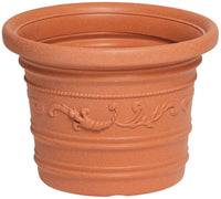 VASO TONDO FESTONATO PRESTIGE Col. Terracotta Ø cm. 60