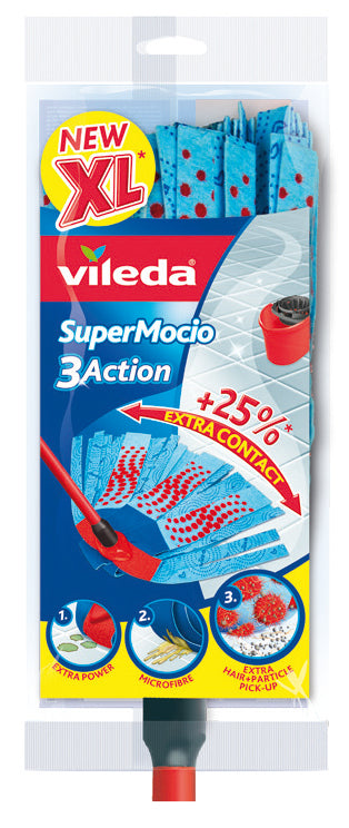 Vileda FIOCCO SUPERMOCIO 3ACTION XL + MANICO