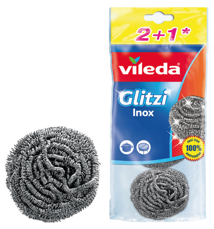 Vileda SPIRALE GLITZI INOX 2+1 PZ. 8.00 confezioni
